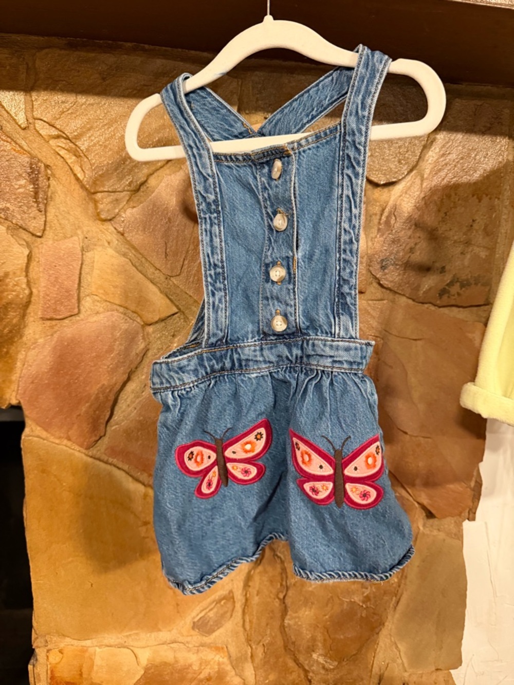 Girls Blue Denim Butterfly Jean Dress